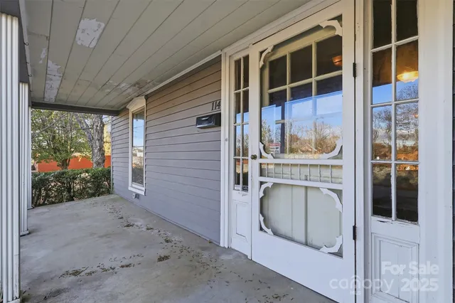 a view of entryway door