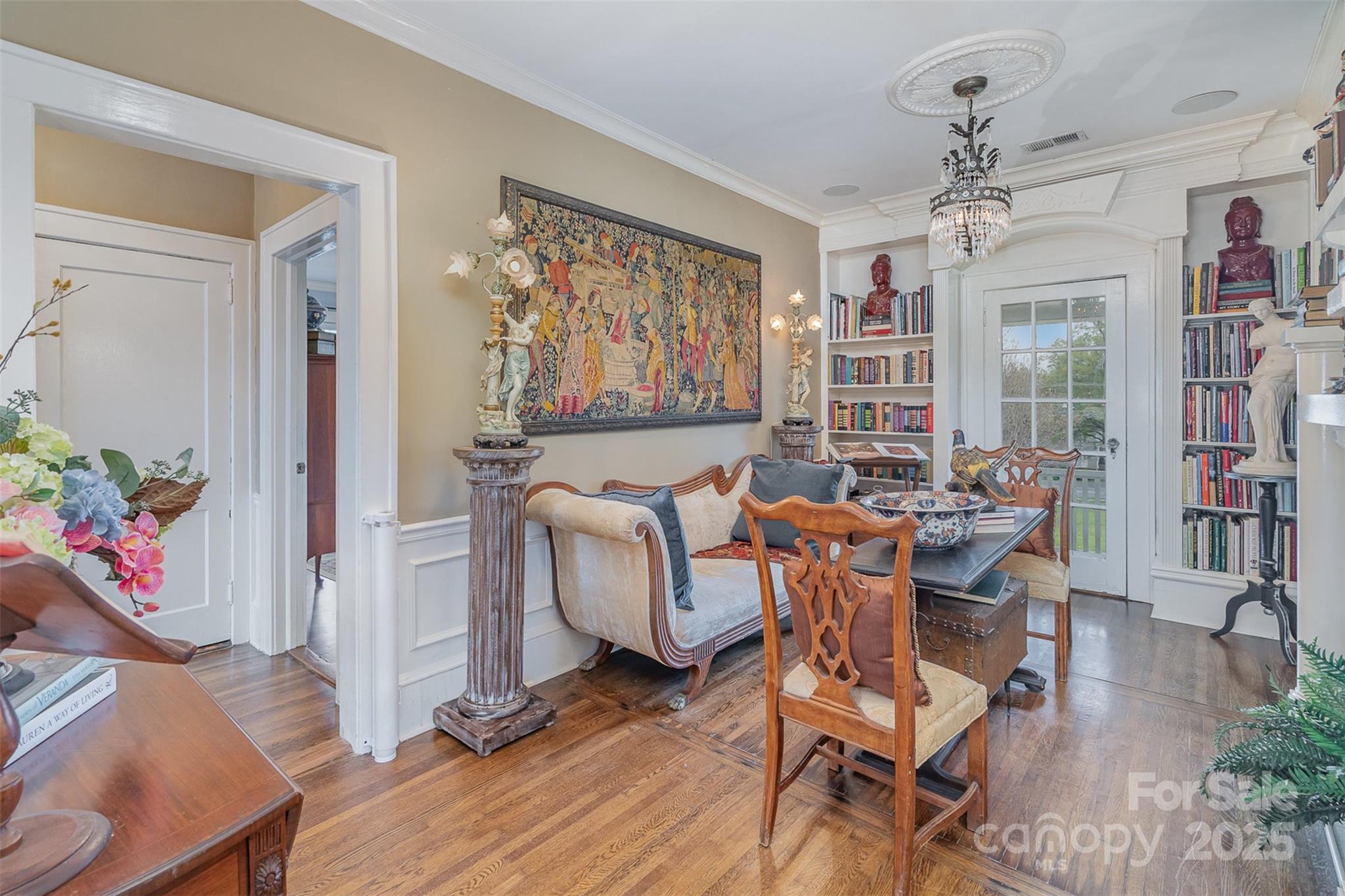 1313 South York Road Gastonia, NC 28052 - Photo 21 of 45 a view of a dining room with furniture window and wooden floor