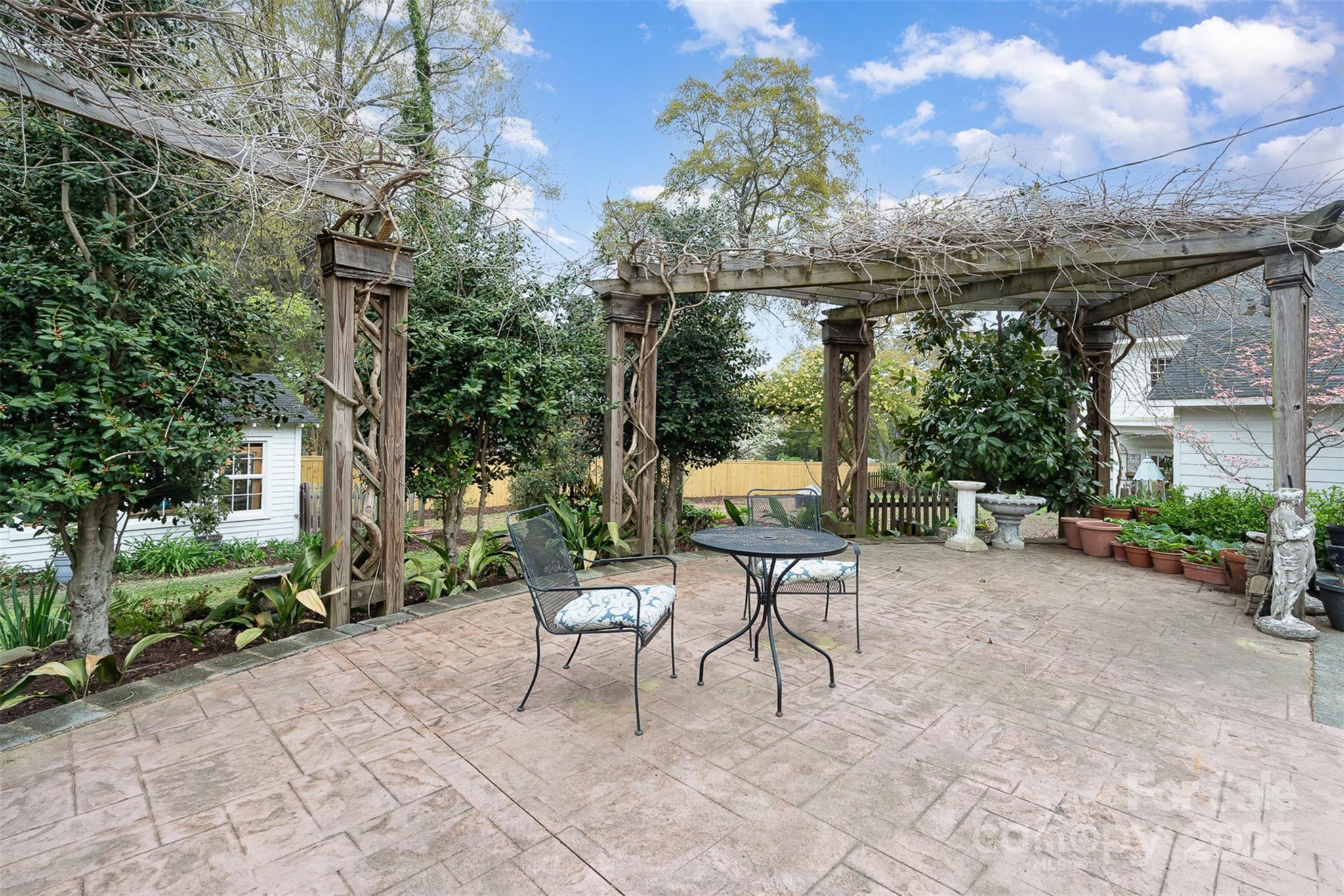 1313 South York Road Gastonia, NC 28052 - Photo 35 of 45 a backyard of a house with table and chairs