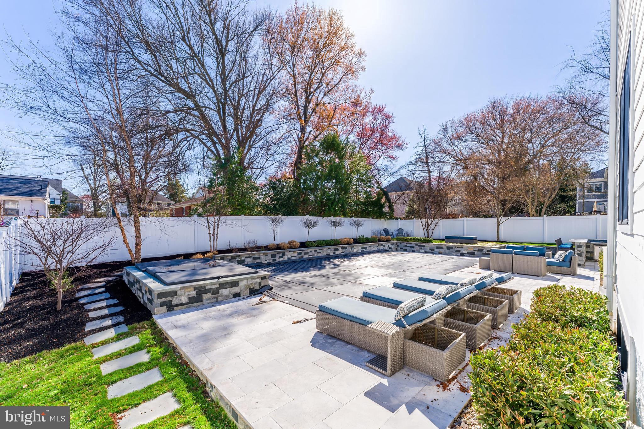 6805 Lumsden Street McLean, VA 22101 - Photo 116 of 123 a view of a backyard with sitting area