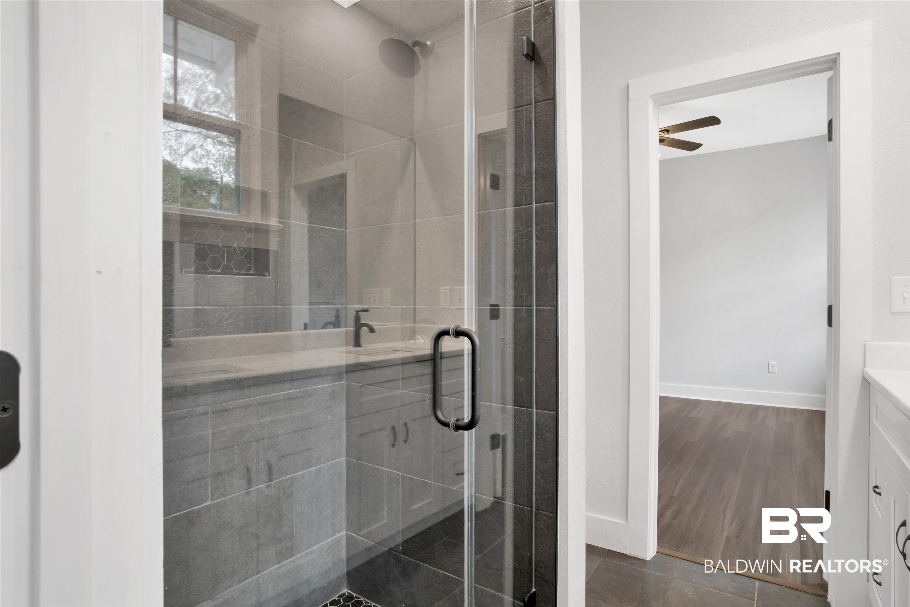 302 1st Street Mobile, AL 36611 - Photo 19 of 28 Bathroom with an enclosed shower and vanity