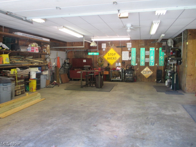 16920 Heiser Road Berlin Center, OH 44401 - Photo 23 of 25 A view of the work shop in the pony barn equipped for your many wants and needs offering great lighting