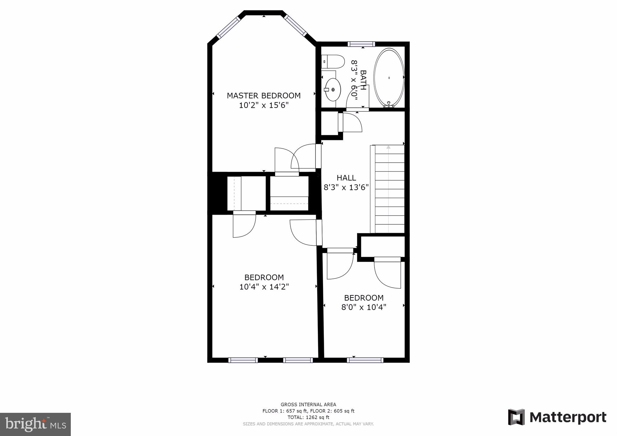 117 R Street Northwest Washington, DC 20001 - Photo 45 of 45 Upper Level Floor Plan