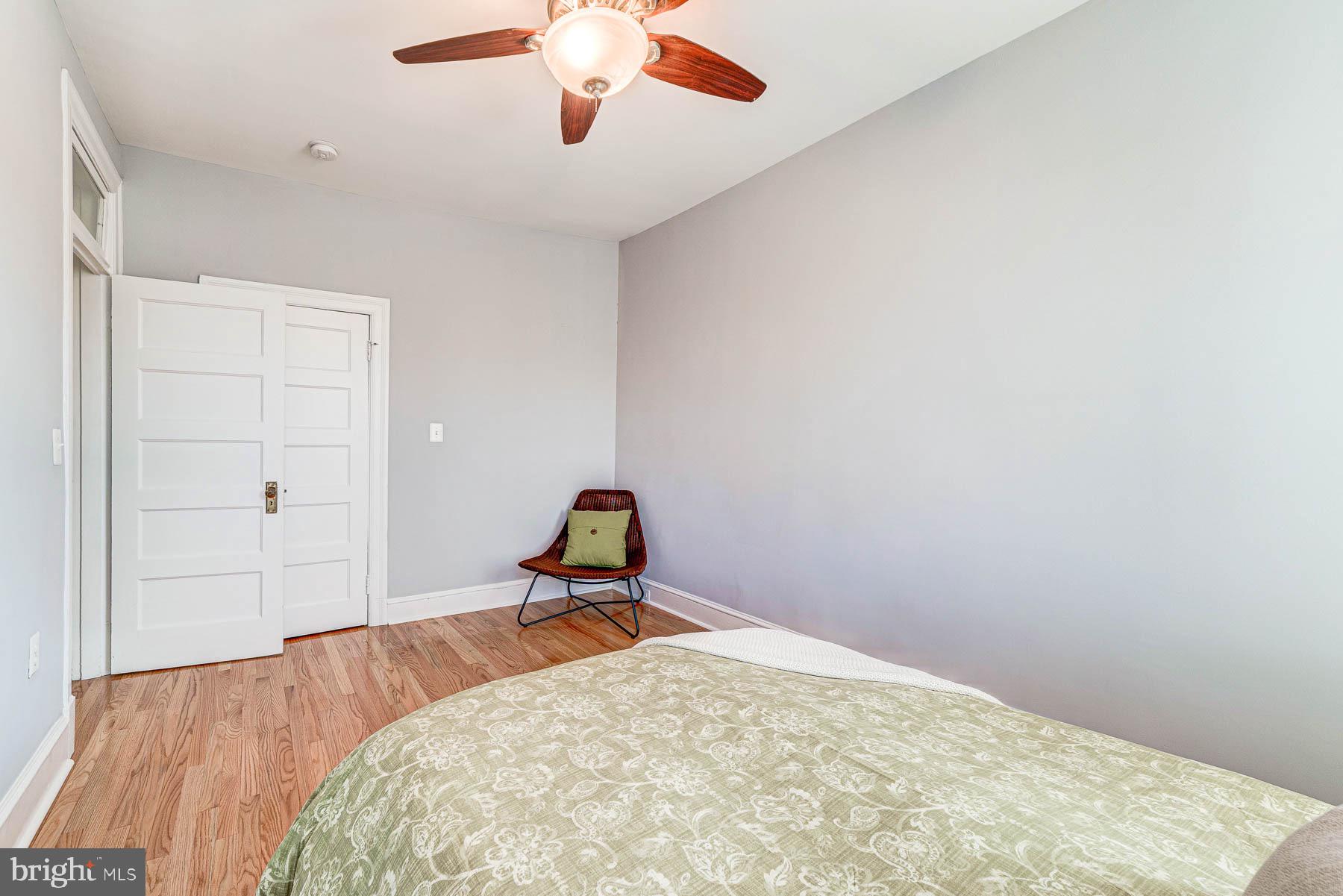 117 R Street Northwest Washington, DC 20001 - Photo 20 of 45 Bedroom #1 with bumpout & new hardwood floors