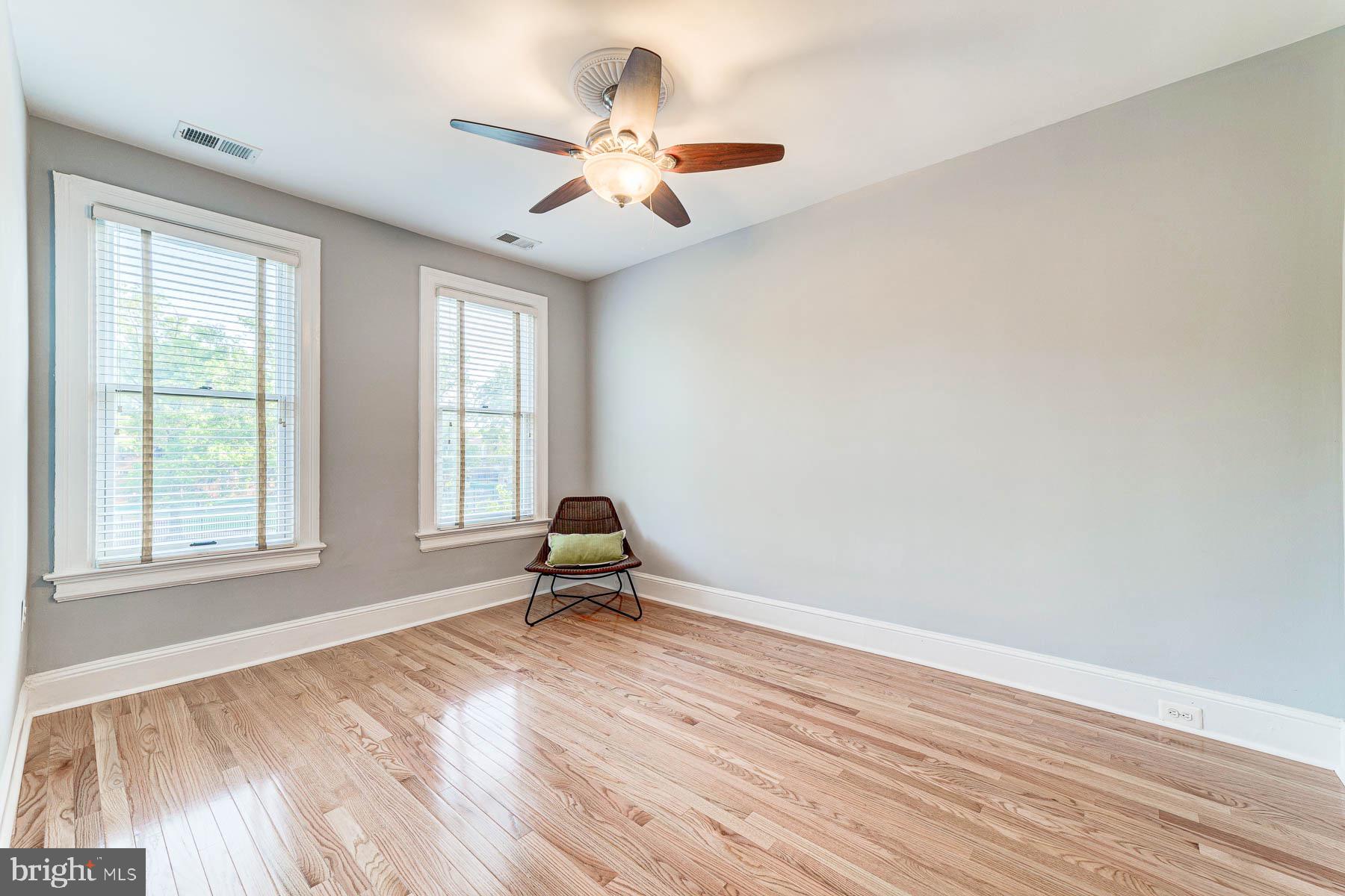 117 R Street Northwest Washington, DC 20001 - Photo 21 of 45 Bedroom #2 with new hardwood floors