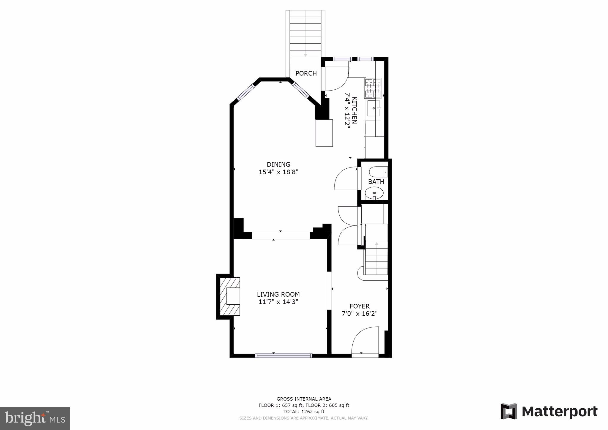 117 R Street Northwest Washington, DC 20001 - Photo 42 of 45 Main Level Floor Plan