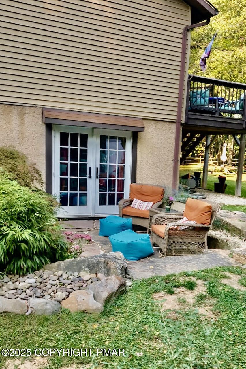 73 Panther Run Road Jim Thorpe, PA 18229 - Photo 49 of 55 a view of a house with backyard and sitting area