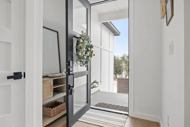 a view of front door