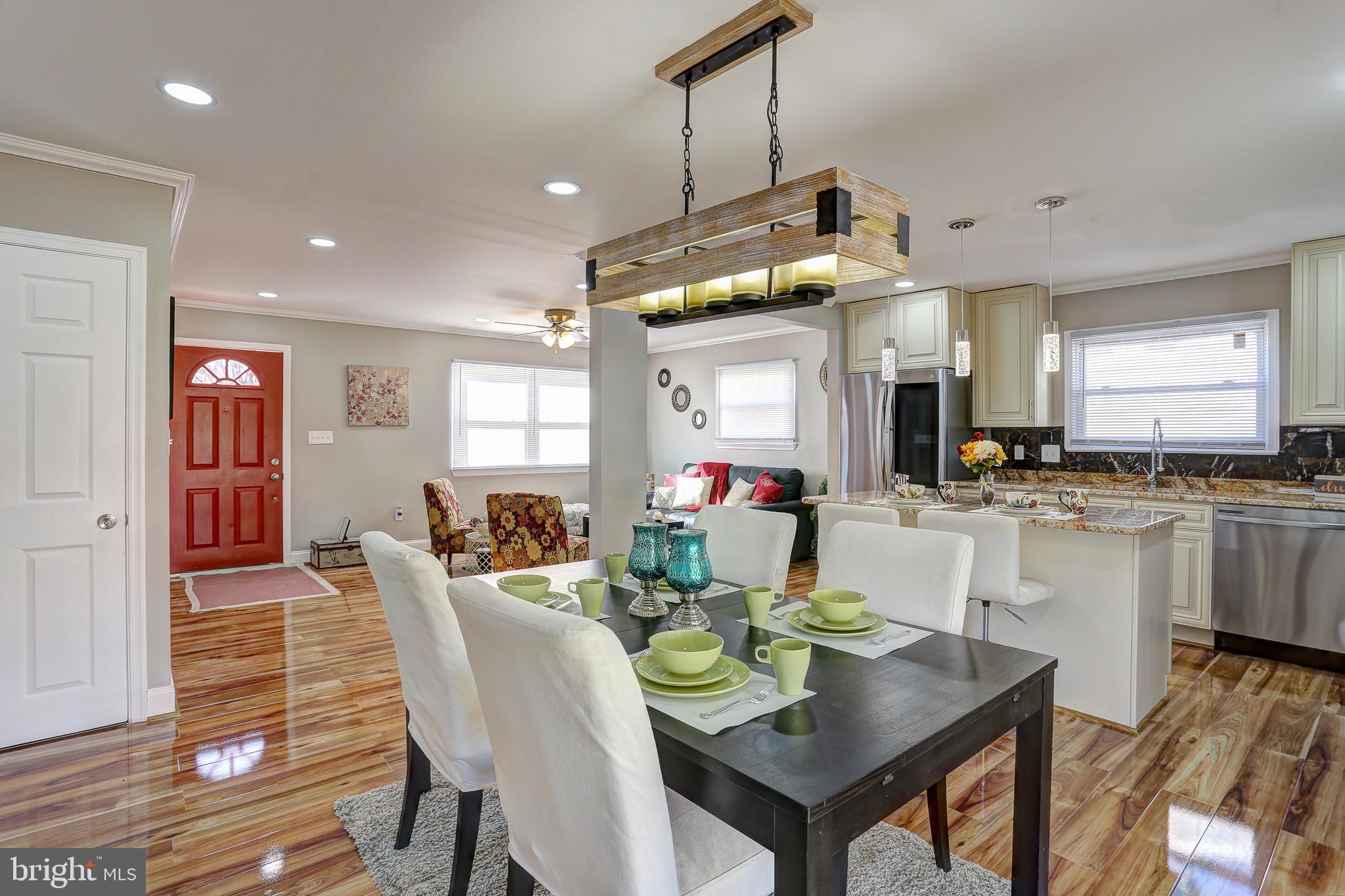 6114 Moorefield Road Baltimore, MD 21228 - Photo 12 of 37 Open Concept Dinning/living and Kitchen
