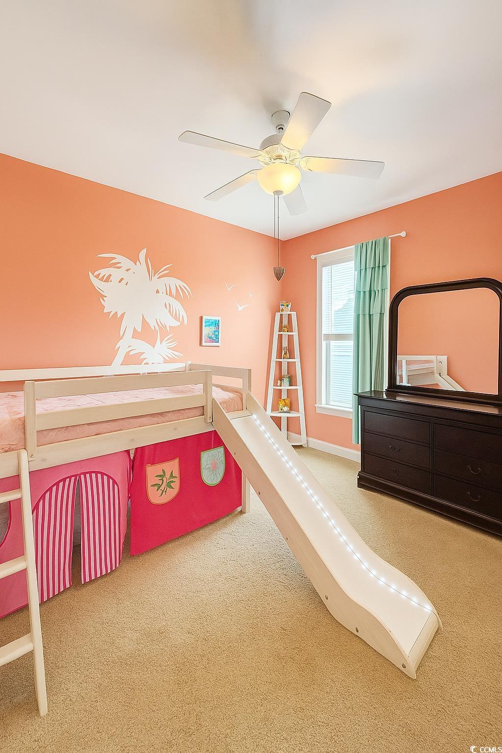 3887 Spanner Way Murrells Inlet, SC 29576 - Photo 19 of 32 Bedroom with carpet floors and a ceiling fan