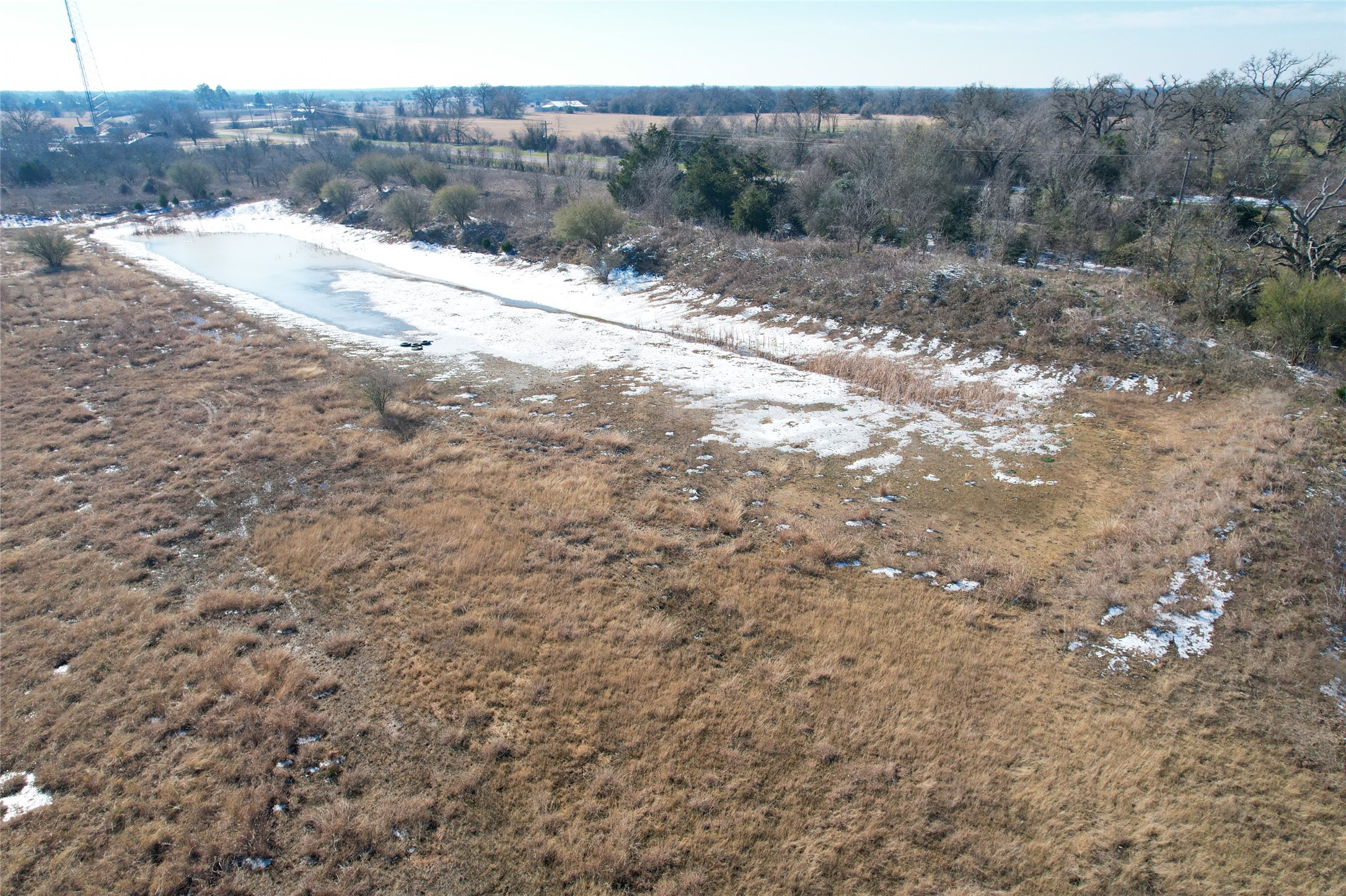2 Prairie Grove Road Bremond, TX 76629 - Photo 18 of 28 a view of a dry yard with mountains in the background