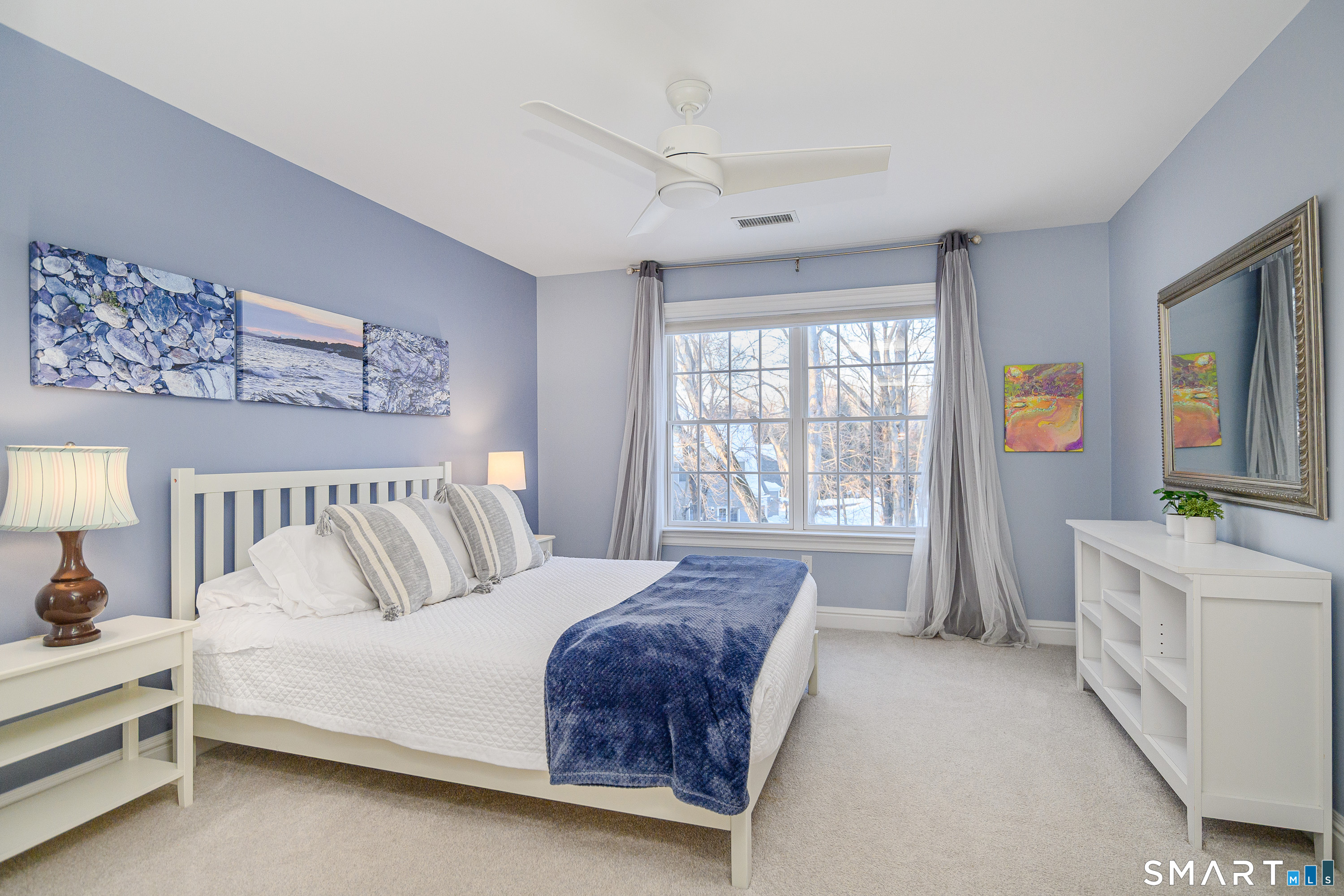 14 Merlins Lane Newtown, CT 06470 - Photo 20 of 40 Bright bedroom with wall-to-wall carpeting