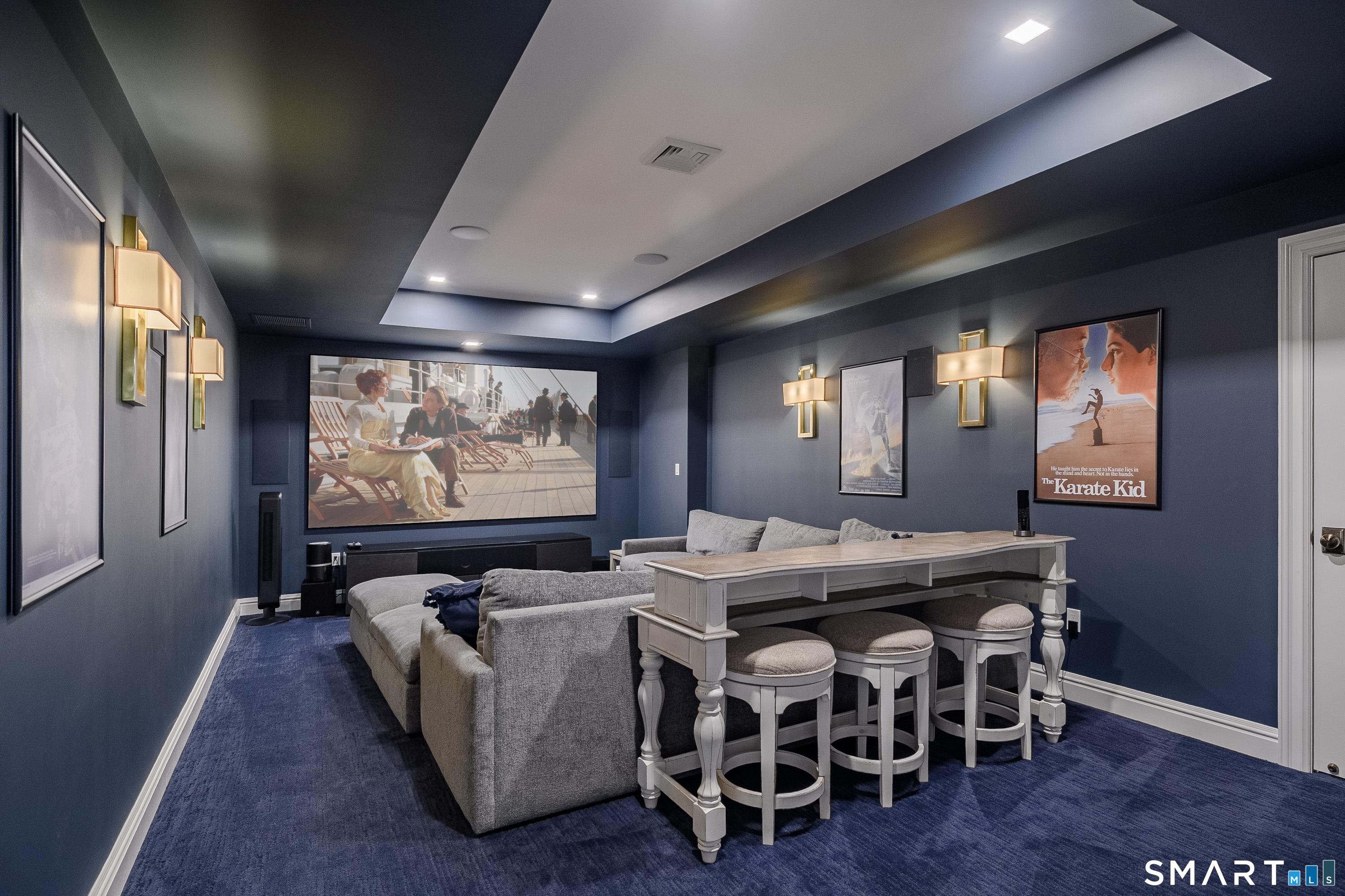 14 Merlins Lane Newtown, CT 06470 - Photo 30 of 40 Private home theater room