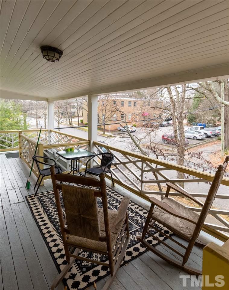 112 Forest Road Raleigh, NC 27605 - Photo 12 of 14 a view of a patio with wooden floor