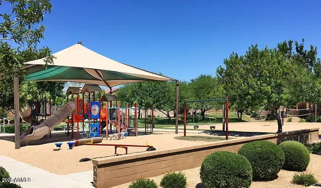 a view of a park with tree s