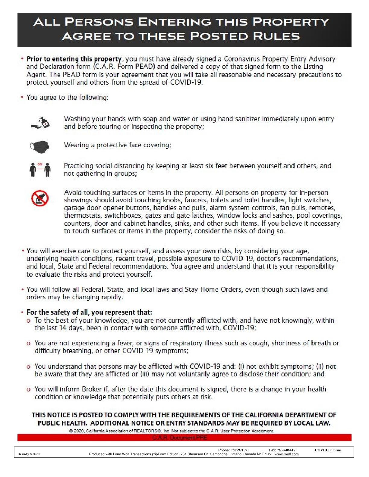 59625 Kgkj Ranch Road Anza, CA 92539 - Photo 17 of 18 Rules for Entry1