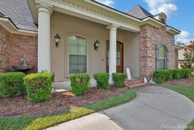 a front view of a house
