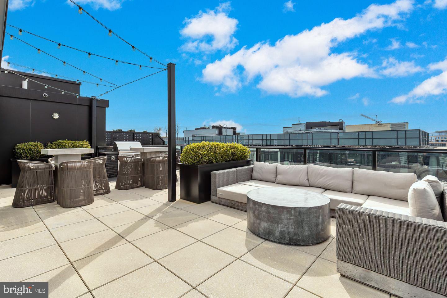 1300 4th Street Southeast, Unit 713 Washington, DC 20003 - Photo 14 of 29 a view of a roof deck with couches and potted plants