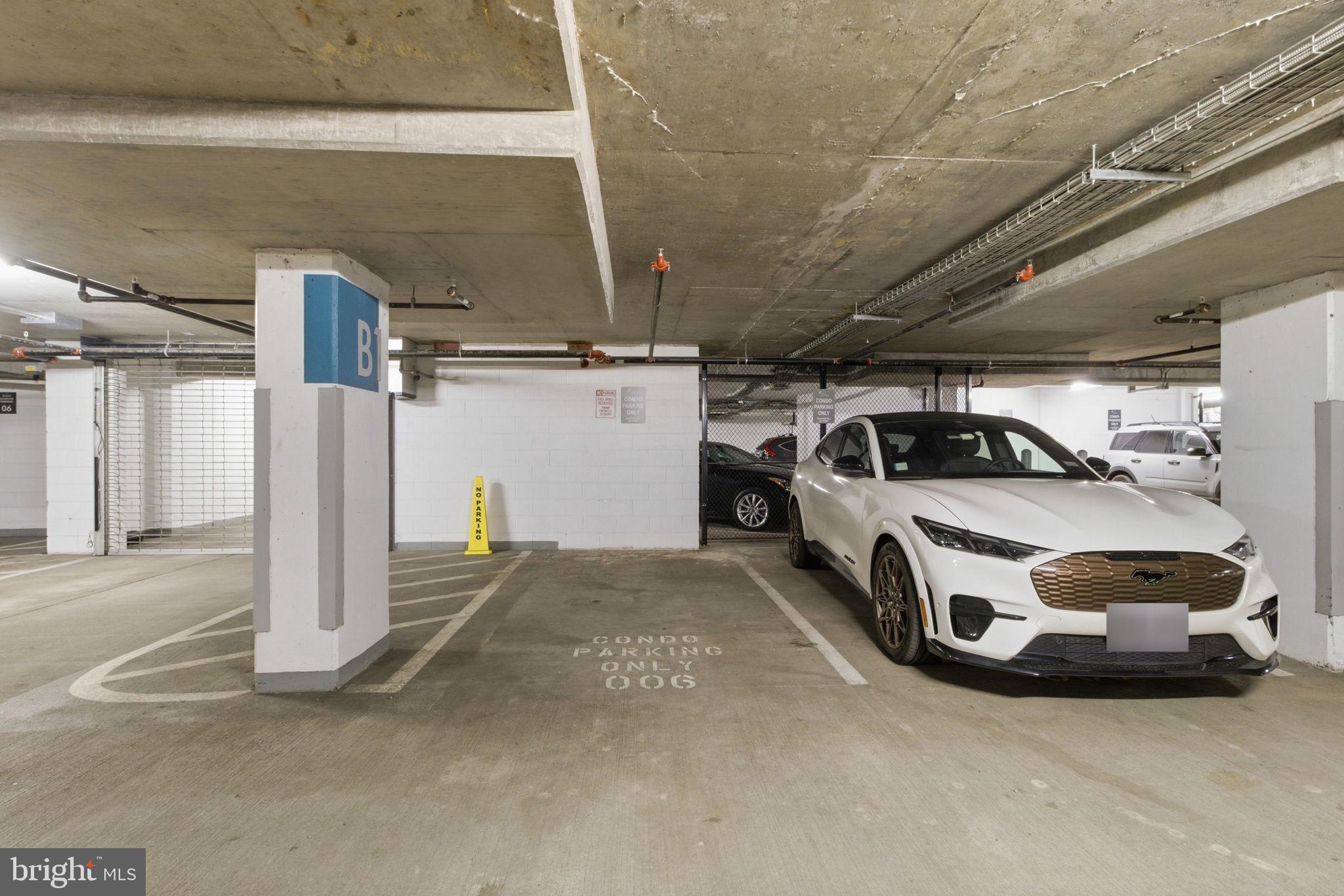 1300 4th Street Southeast, Unit 713 Washington, DC 20003 - Photo 15 of 29 a car parked in garage