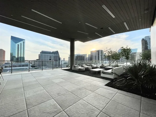 a view of outdoor space with seating area