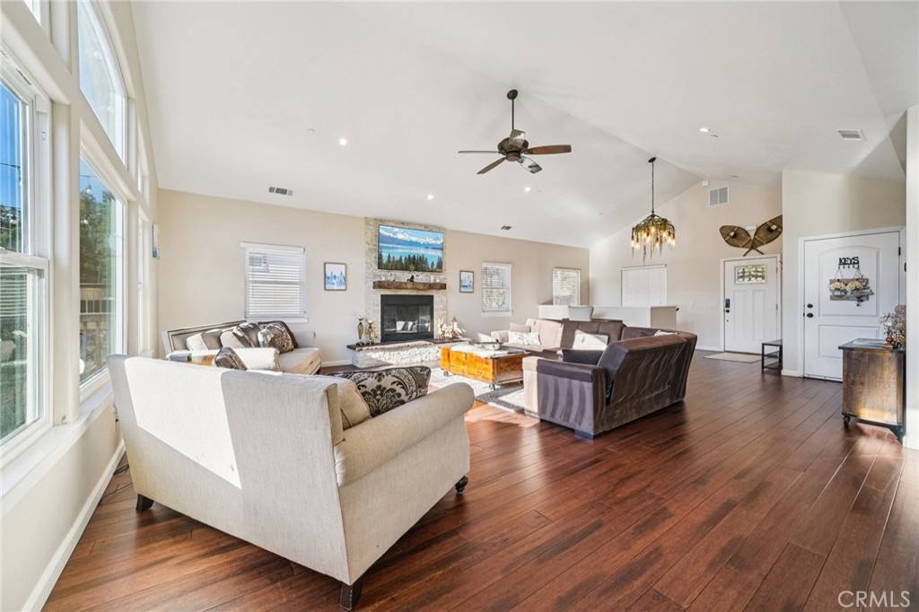 26845 Modoc Lane Lake Arrowhead, CA 92352 - Photo 11 of 56 a living room with furniture or kitchen and a wooden floor