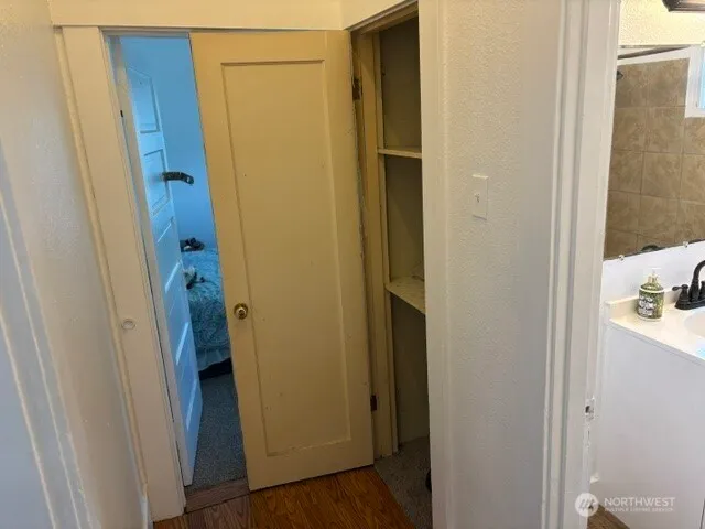 a view of a bathroom