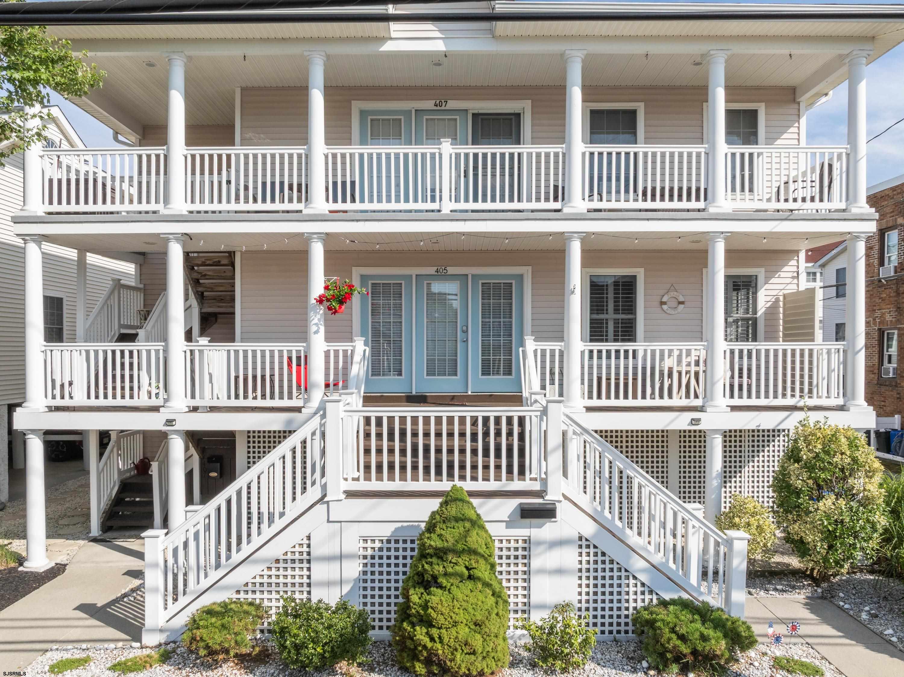 405 Atlantic Avenue, Unit 1 Ocean City, NJ 08226 - Photo 3 of 39 an arial view of a house with a deck