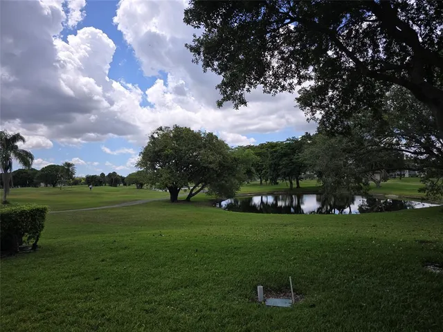 a view of a golf course