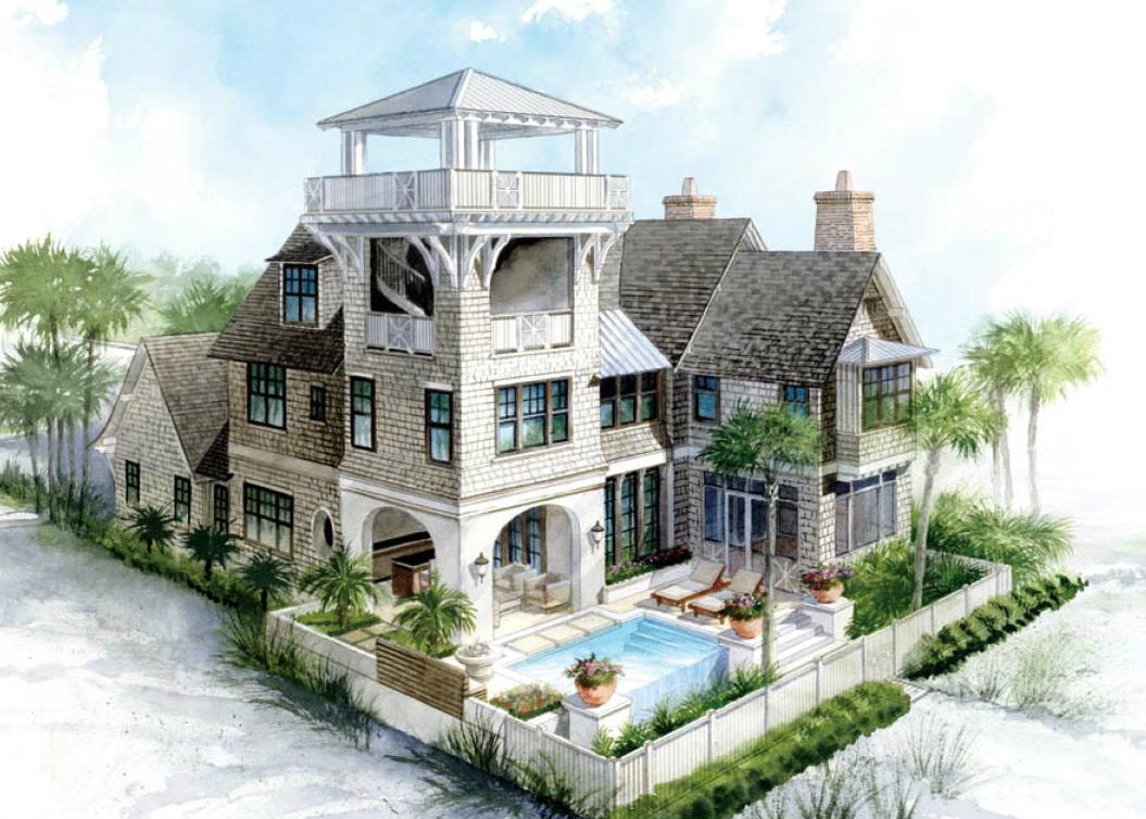 Tbd Coopersmith Lane Inlet Beach, FL 32461 - Photo 1 of 1 a front view of a house with garden