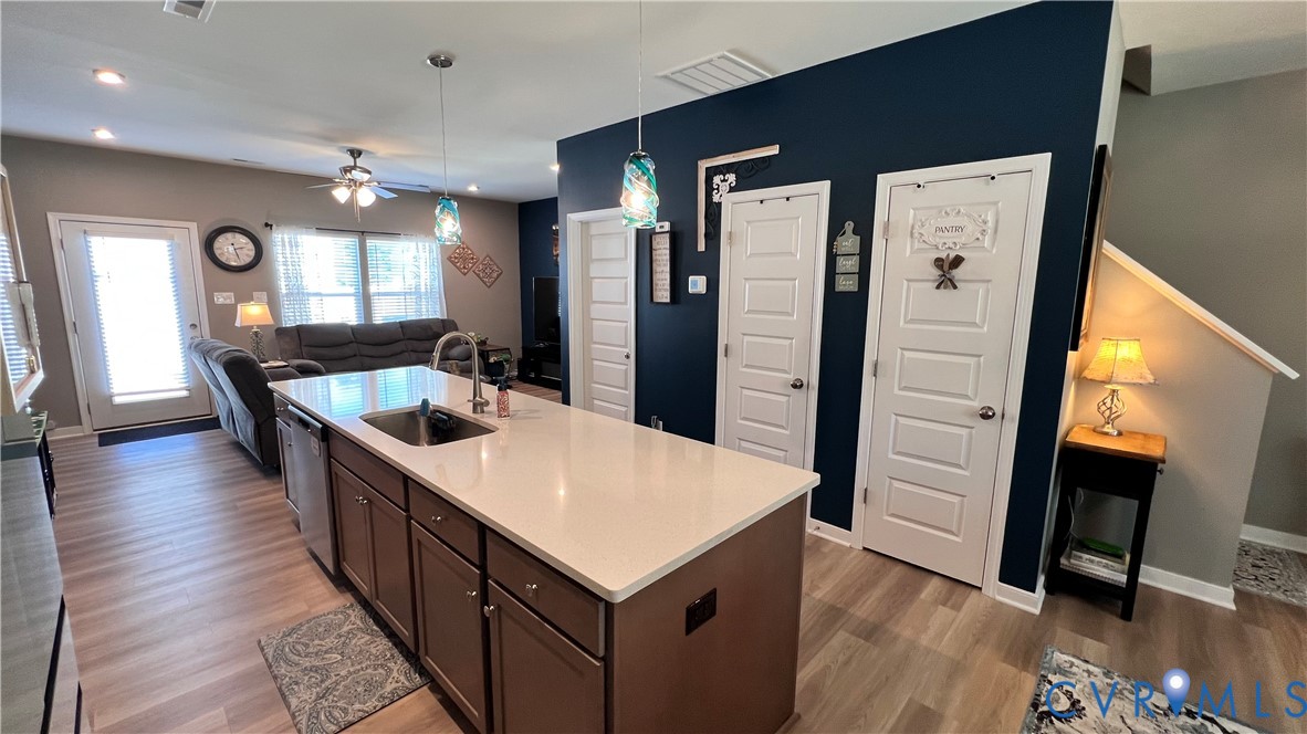 223 Whiteside Road Sandston, VA 23150 - Photo 9 of 22 Spacious kitchen island with a white countertop an