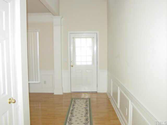 204 Willingham Road Morrisville, NC 27560 - Photo 2 of 10 a view of hallway with wooden floor