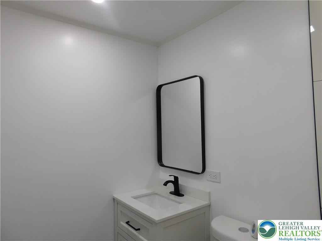 1405 Donalds Road Effort, PA 18330 - Photo 16 of 31 a bathroom with a toilet sink and mirror