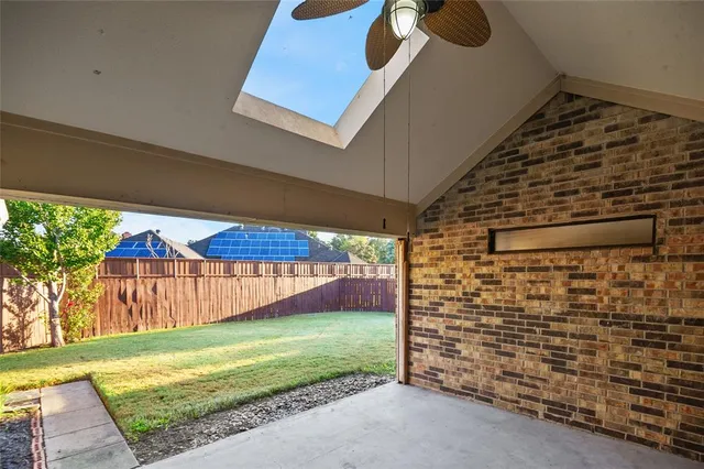 a view of a backyard with a garden