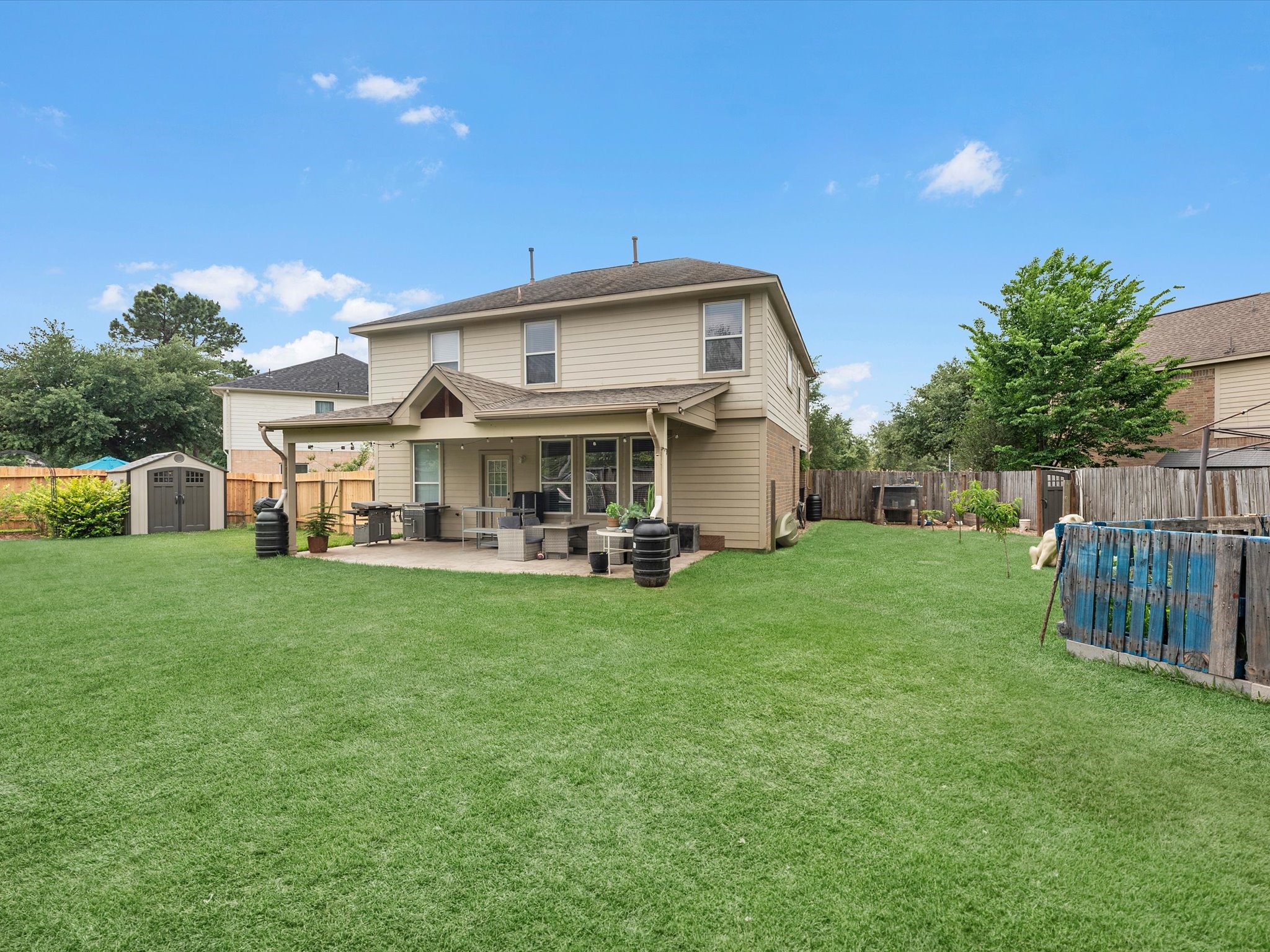 22422 Lamaster Lane Spring, TX 77373 - Photo 31 of 35 Spacious yard with plenty of room for additions!
