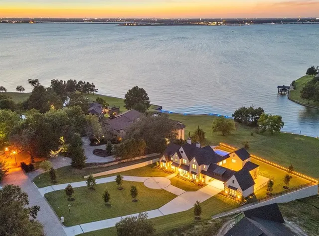 a view of a swimming pool and an ocean