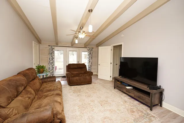 a bathroom with a sink and a shower