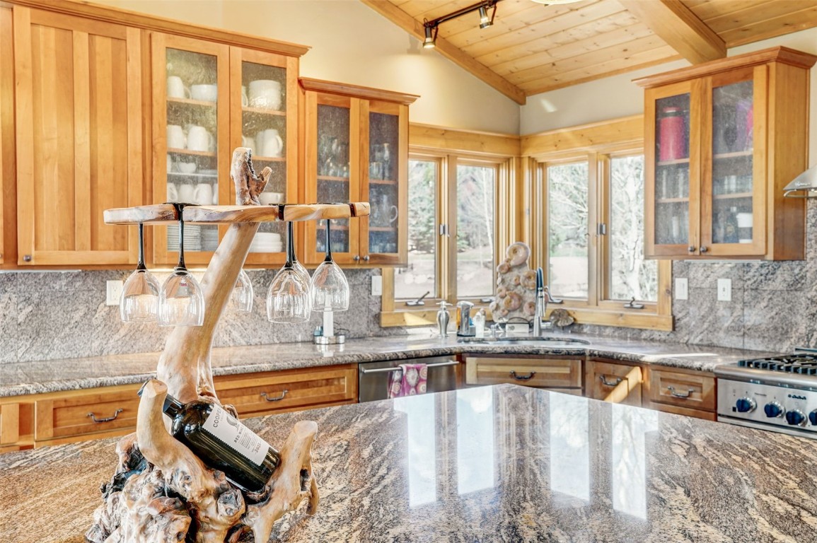 145 Gold Run Circle Dillon, CO 80435 - Photo 9 of 50 a kitchen with stainless steel appliances granite countertop a sink and a counter space