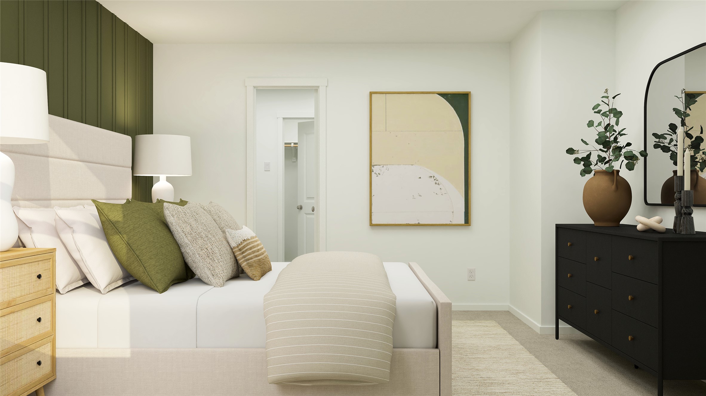 105 Heritage Grvs Road Bertram, TX 78605 - Photo 29 of 30 a bedroom with a bed and painting on the wall