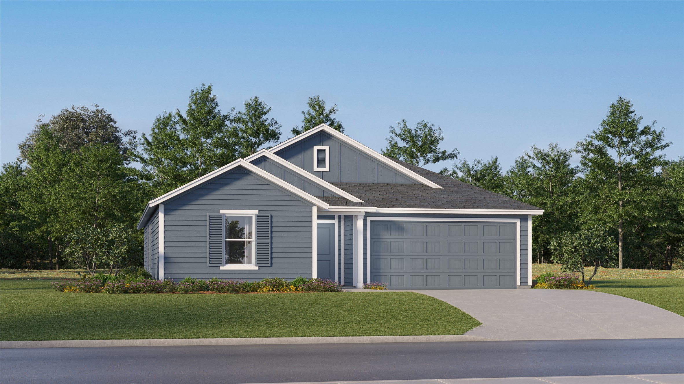 105 Heritage Grvs Road Bertram, TX 78605 - Photo 8 of 30 a front view of a house with a garden