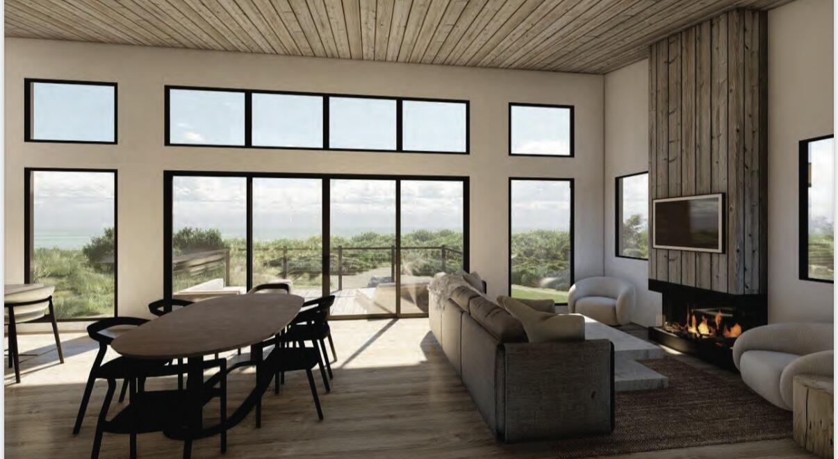 0 West End Road, Unit 1B Cuttyhunk, MA 02713 - Photo 13 of 20 a living room with furniture tv and a large window