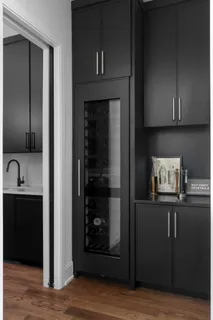 a view of a kitchen from the hallway