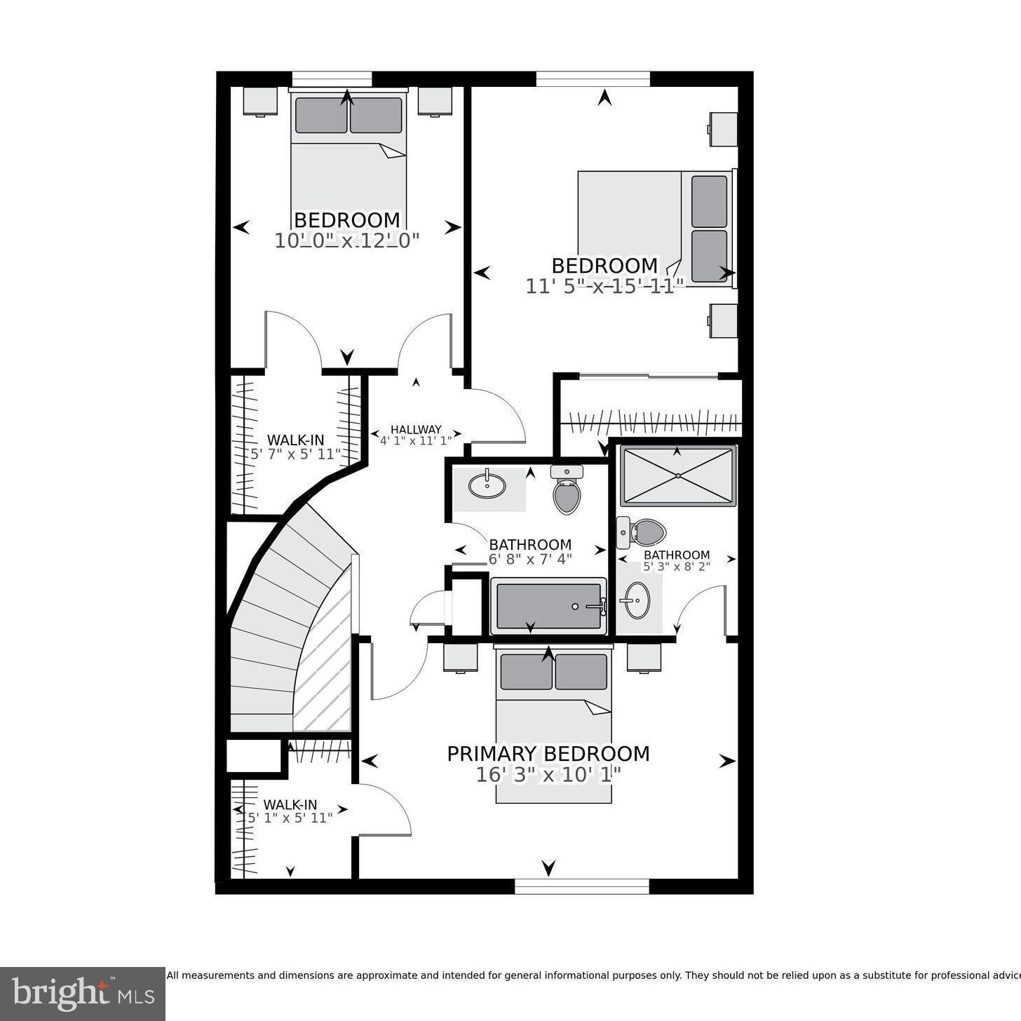 8312 Wickham Road Springfield, VA 22152 - Photo 47 of 49 Upper Level Floorplan