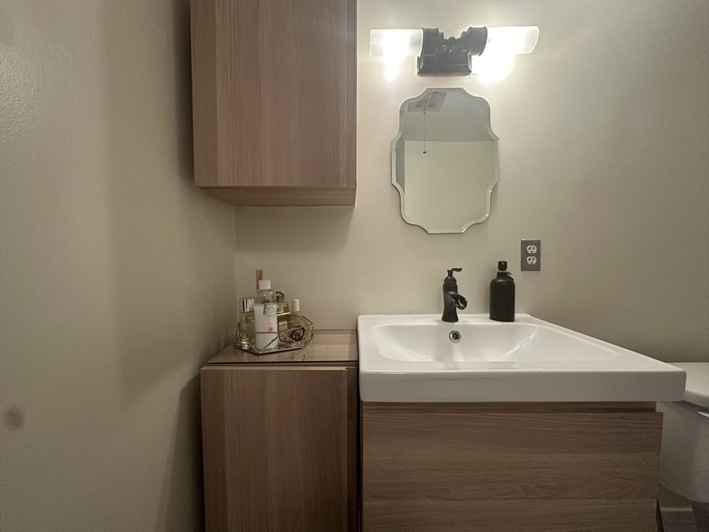 121 Tremont Street, Unit 114 Boston, MA 02135 - Photo 7 of 13 a bathroom with a sink and a mirror