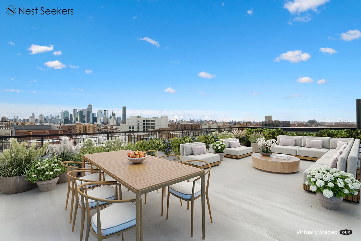 45-29 47th Street, Unit 5B Queens, NY 11377 - Photo 9 of 11 a view of a patio with couches and potted plants