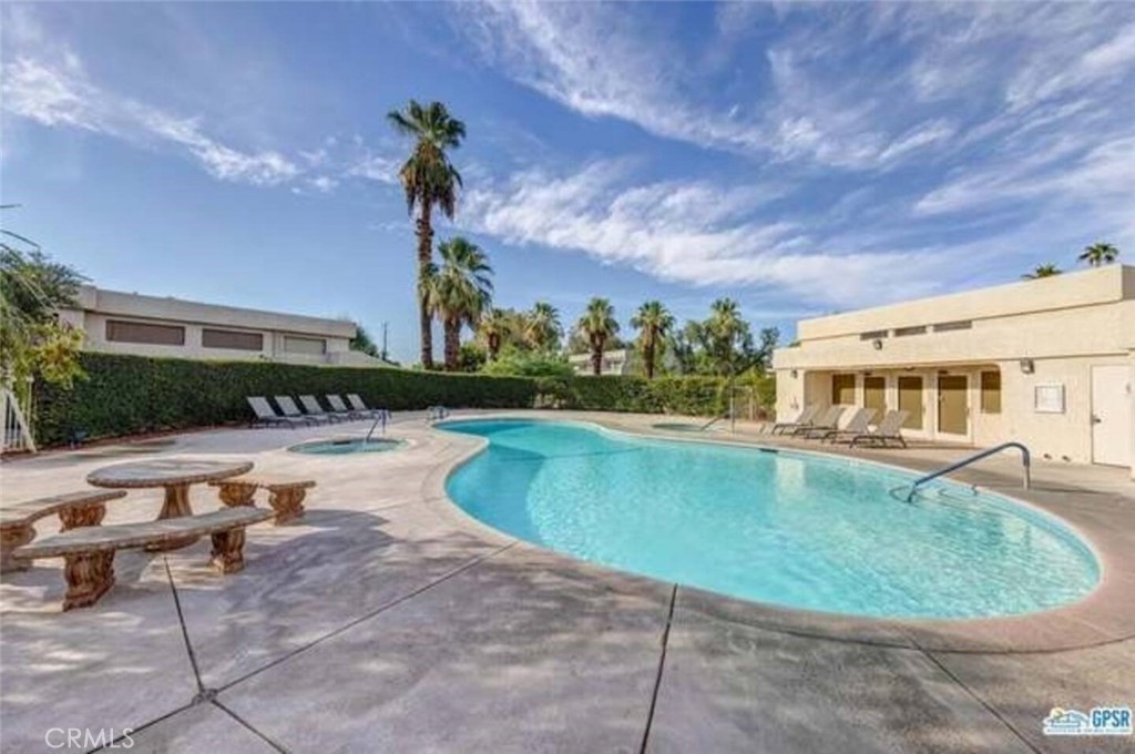 69646 Antonia Way Rancho Mirage, CA 92270 - Photo 49 of 50 a view of a swimming pool with a patio