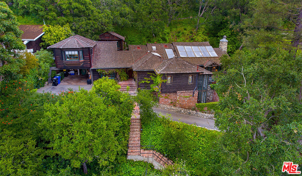 37 Haldeman Road Santa Monica, CA 90402 - Photo 2 of 23 an aerial view of a house with yard and trees