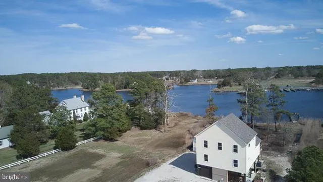 an aerial view of residential house with outdoor space