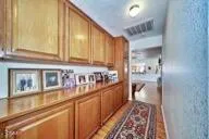 a view of a kitchen with a sink