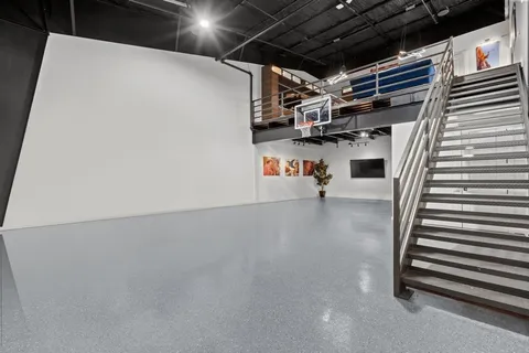 a view of a storage room