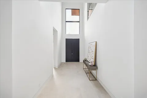 a view of an entryway with staircase